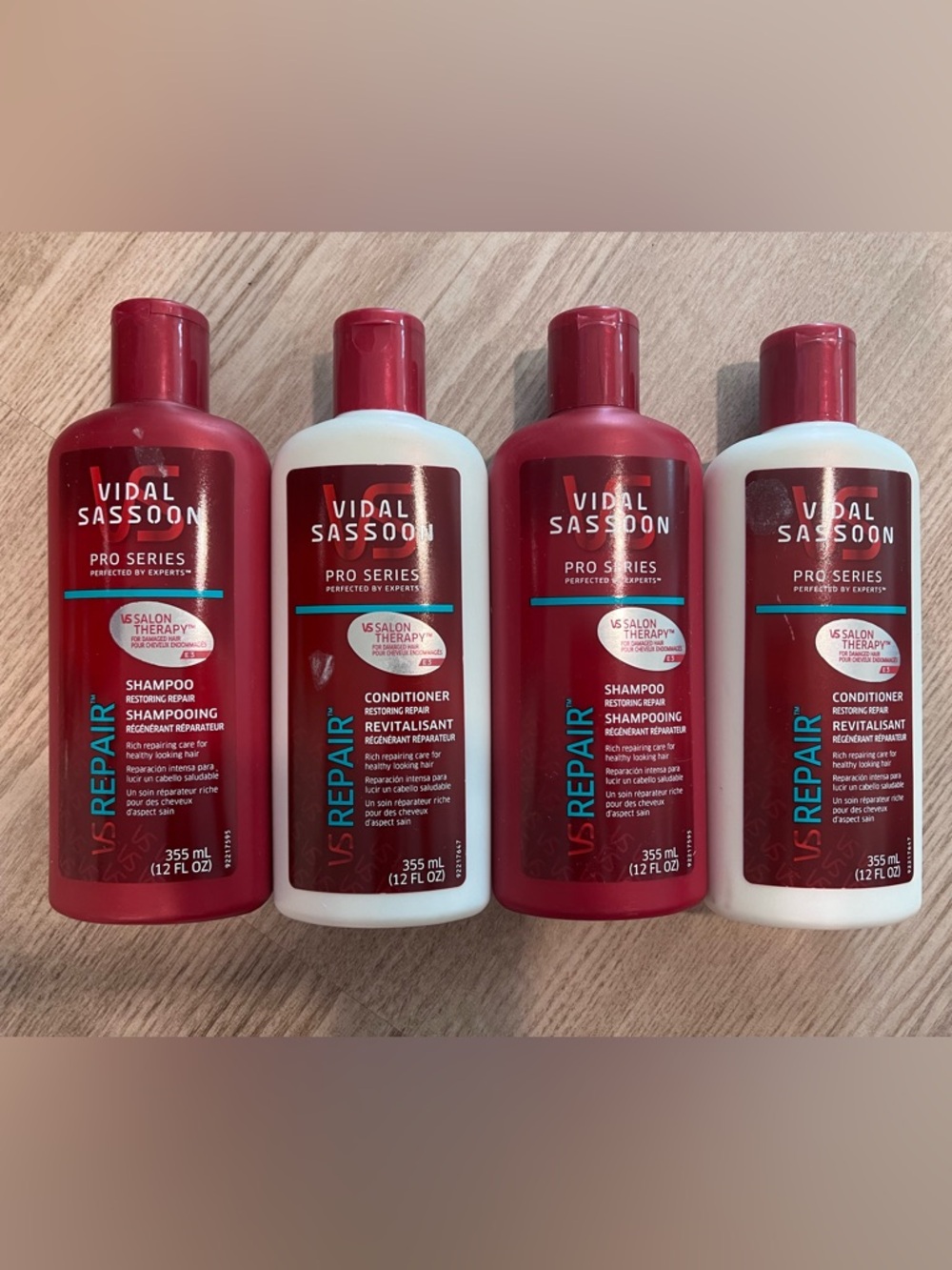 RARE VIDAL SASSOON PRO SERIES REPAIR SHAMPOO & CONDITIONER SETS